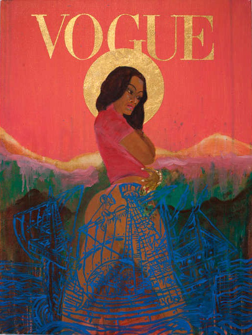 Godfried Donkor, Yellow Madonna on Vogue