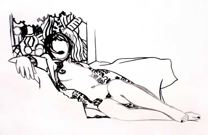 Tom Wesselmann, Monica Nude with Matisse